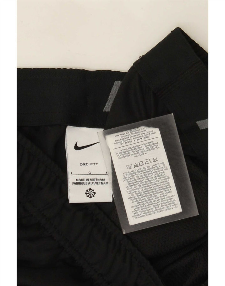 Nike Dri Fit - Pantalones cortos deportivos para hombre (poliéster), color negro