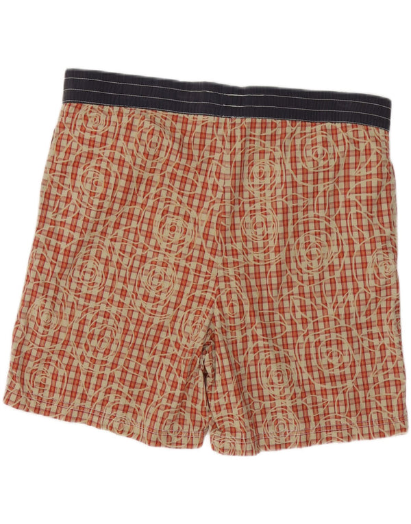 Tommy Hilfiger Bañador para Hombre de Algodón a Cuadros Rojo Mediano