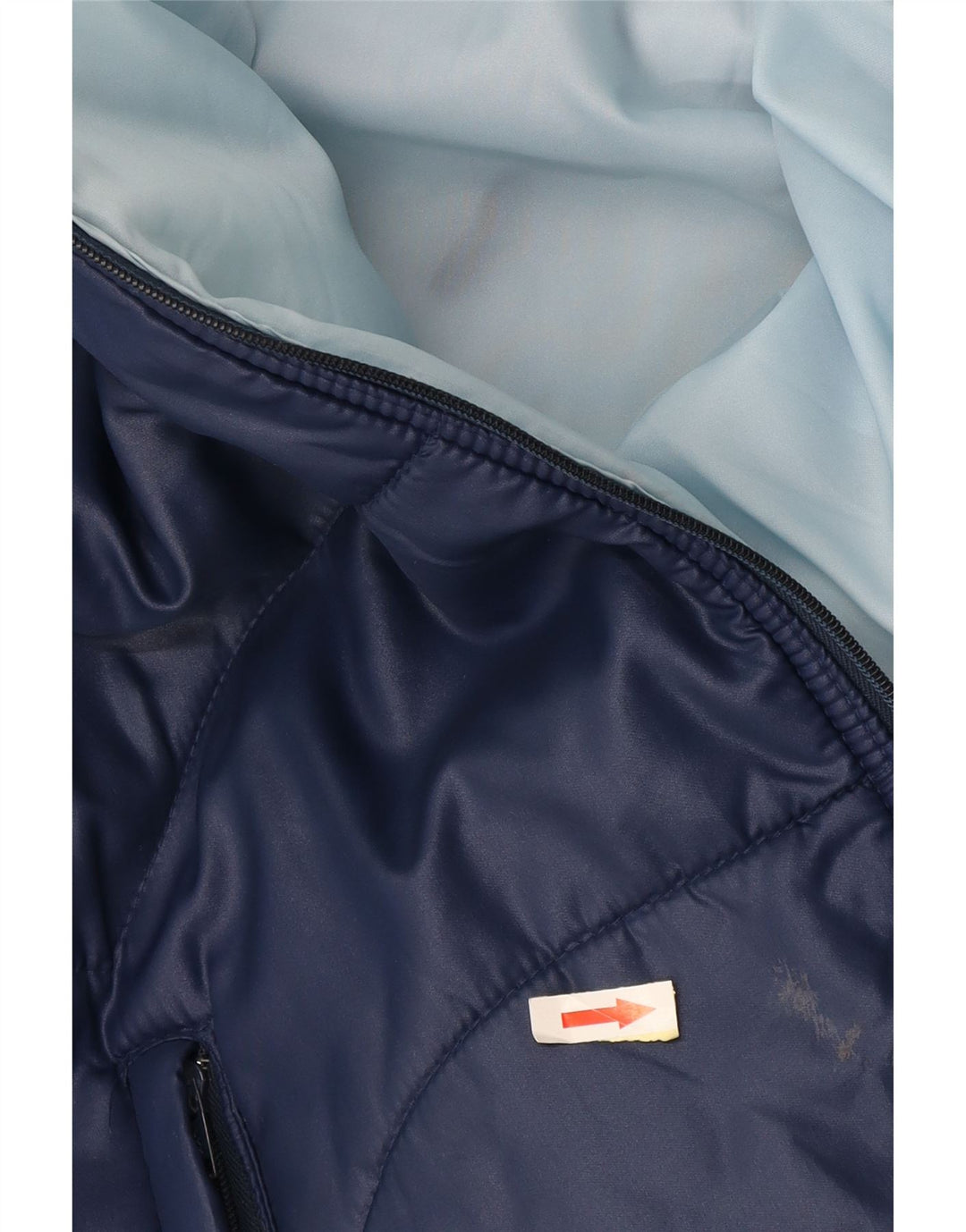 Chaqueta acolchada vintage para hombre IT 54 2XL Poliamida azul marino