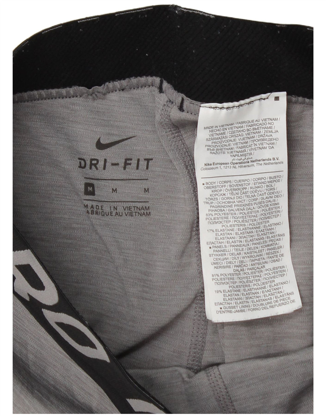 Nike Leggings Dri Fit Graphic para mujer, talla 40, color gris medio