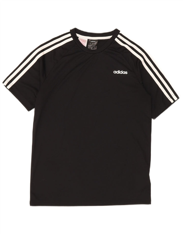 ADIDAS Camiseta Chico Climalite 13-14 Años Negro Poliéster