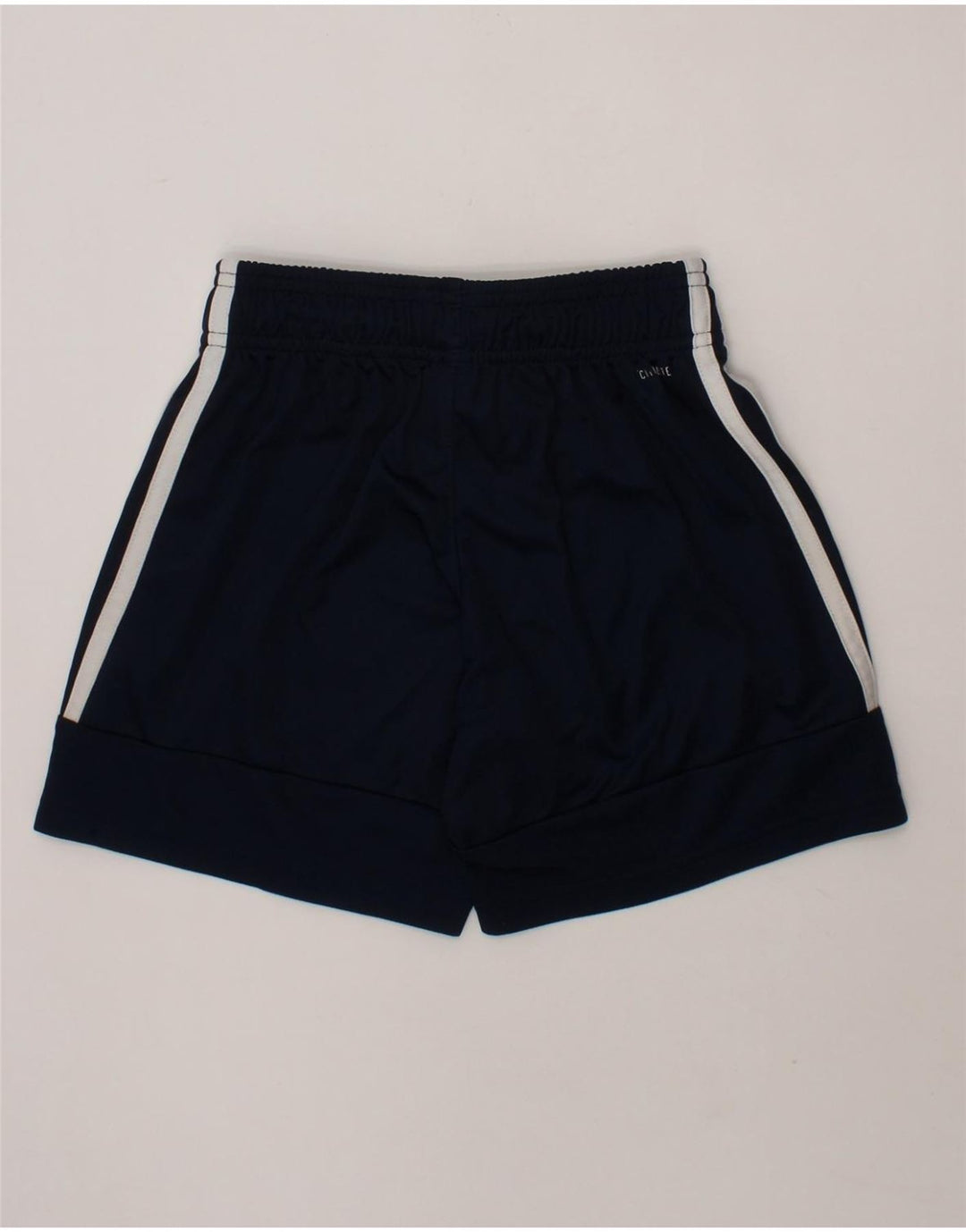 ADIDAS Boys Climalite Sport Shorts 7-8 Years  Navy Blue Polyester