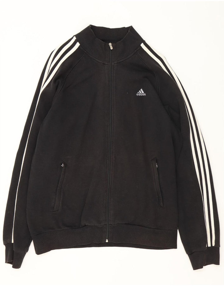 Adidas Hombre Chándal Top Chaqueta XL Negro Algodón