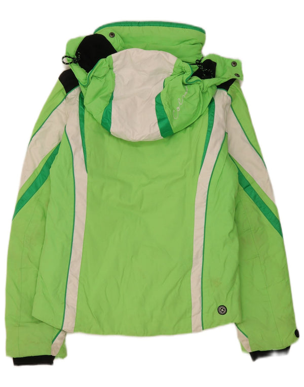 Colmar Chaqueta De Esquí Extragrande Con Capucha Para Mujer IT 40 XS Verde Colorblock