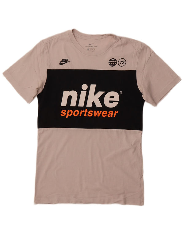Nike Mens Graphic T-Shirt Top XS White Colourblock