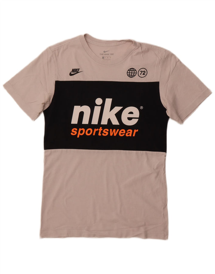 Nike Camiseta gráfica para hombre Top XS Blanco Colorblock