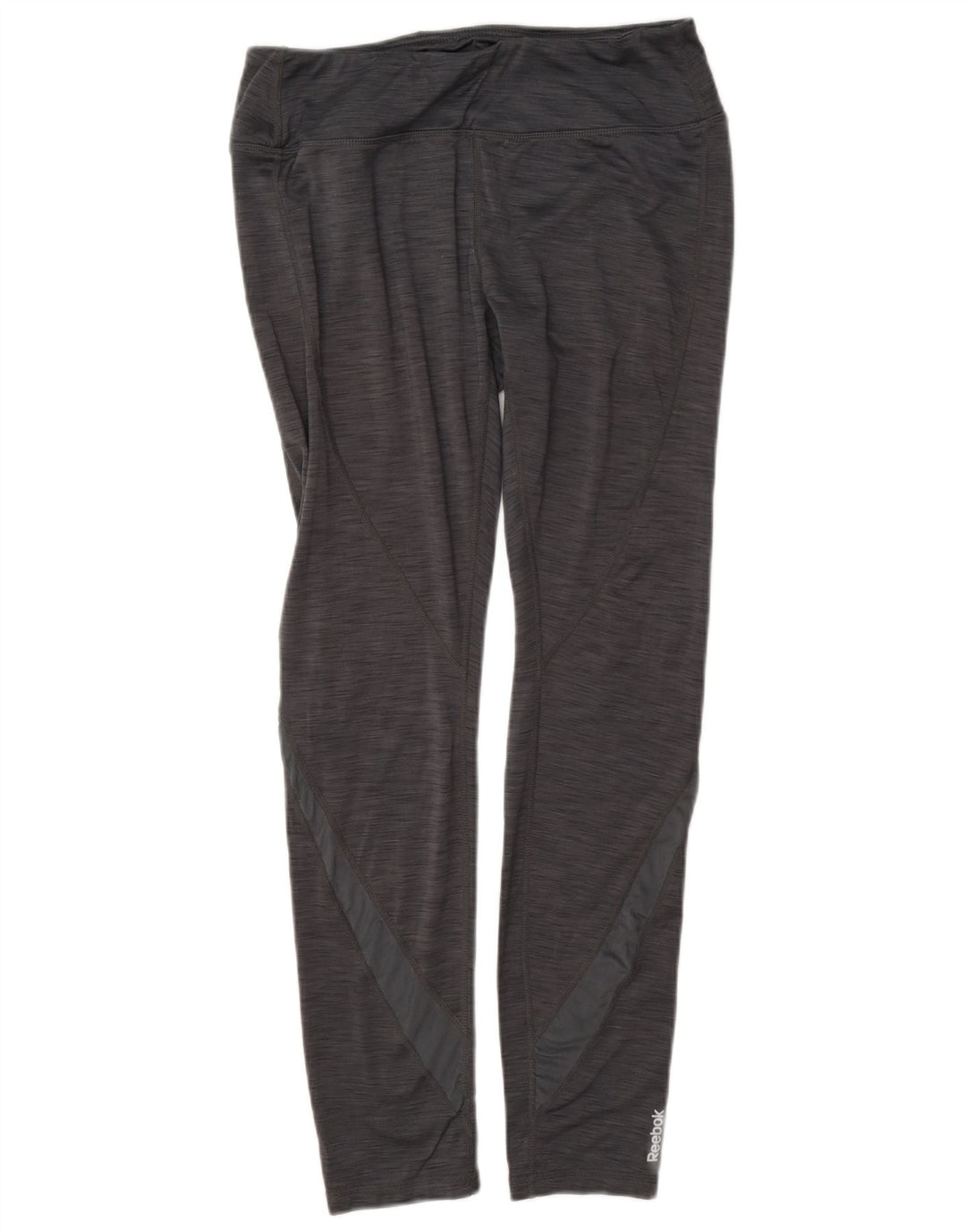 Reebok Leggings para mujer UK 12 Poliéster moteado gris medio