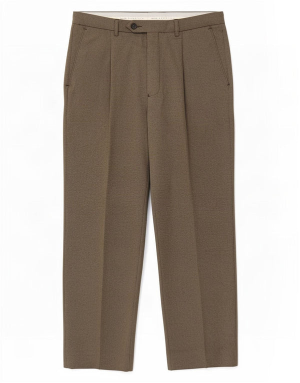 Marks & Spencer Pantalones de traje entallados para hombre W34 L29 gris pata de gallo