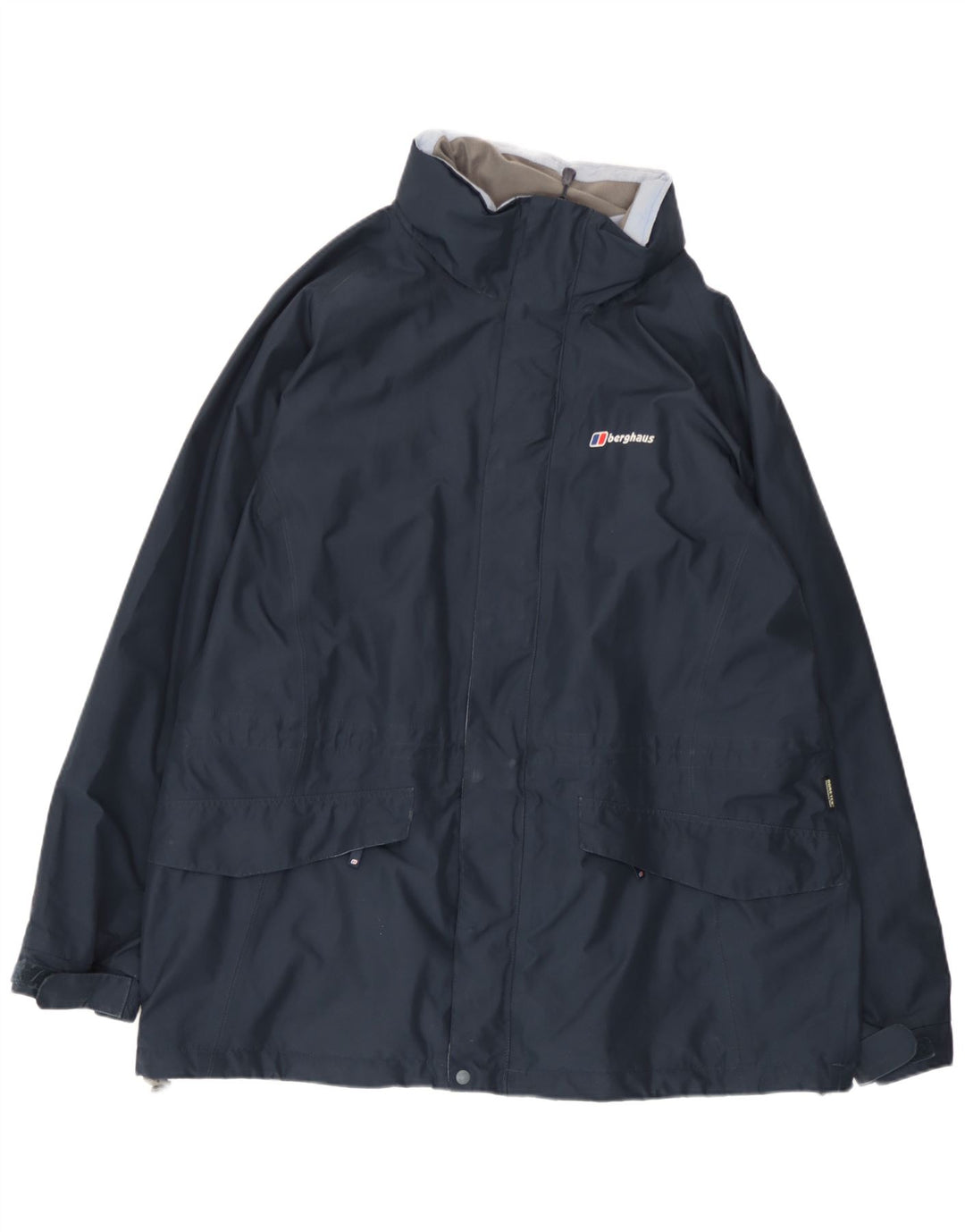 Berghaus Chaqueta impermeable con capucha para mujer UK 20 2XL Azul marino Poliéster