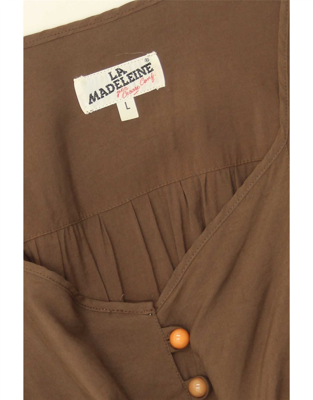 La Madeleine Maxi Vestido para Mujer Reino Unido 44 Grande Marrón