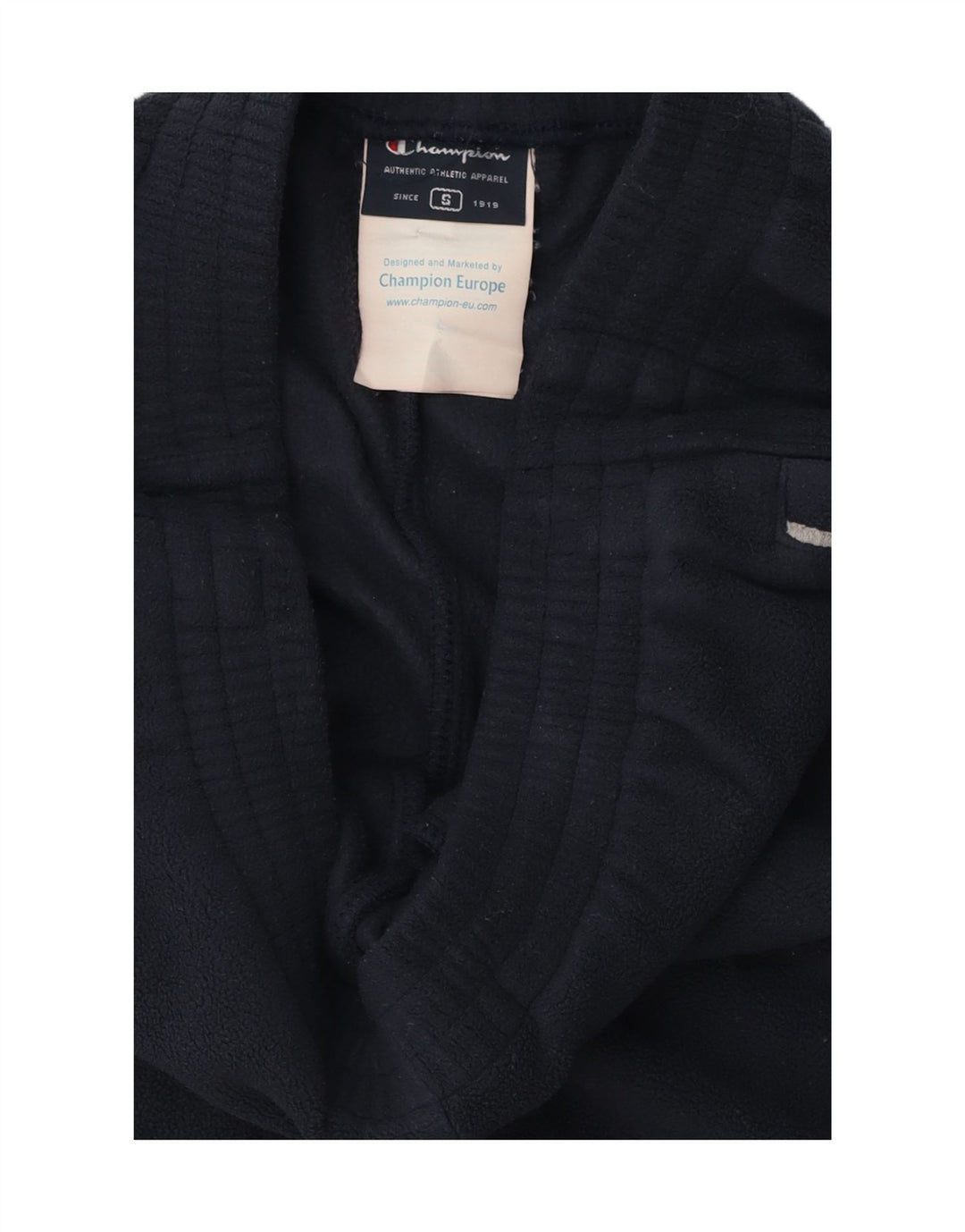 CHAMPION Pantalones de chándal de forro polar para hombre Small Azul marino Poliéster