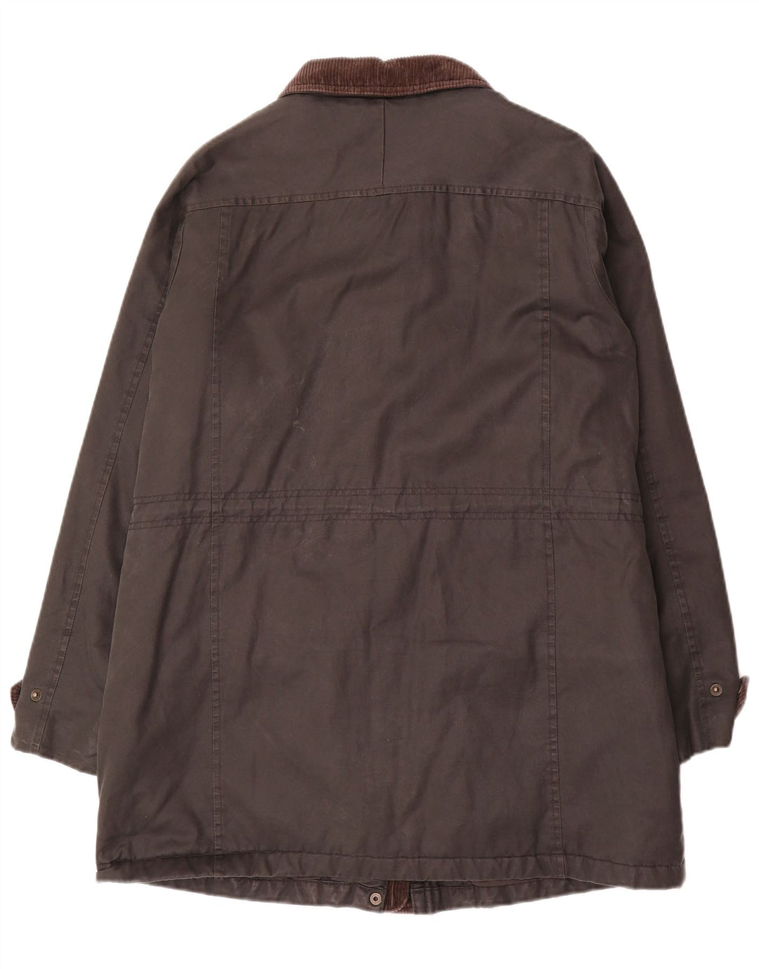 Abrigo de algodón encerado para mujer Fat Face UK 12 Medium Black
