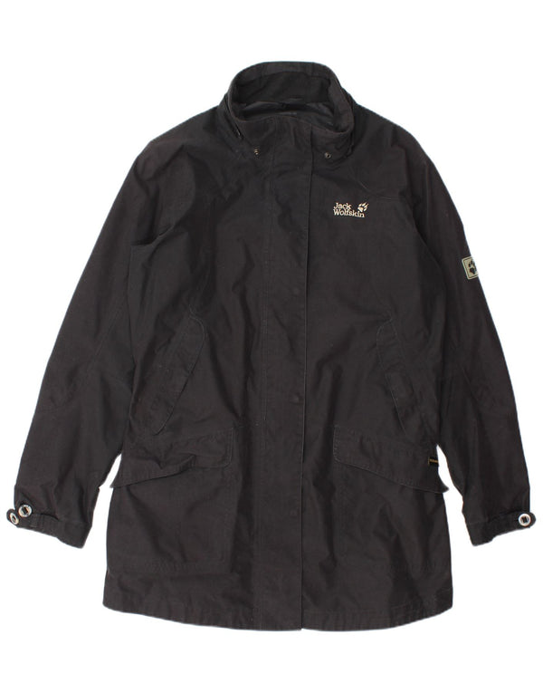 Jack Wolfskin Abrigo cortavientos para mujer ES 40/20 XL Negro Poliéster