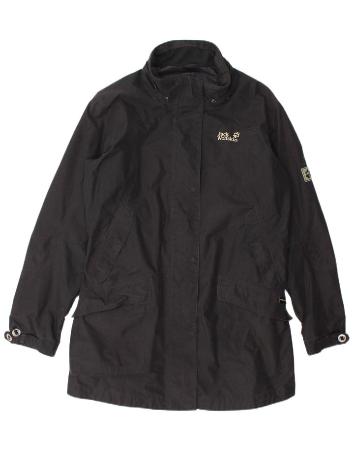 Jack Wolfskin Abrigo cortavientos para mujer ES 40/20 XL Negro Poliéster