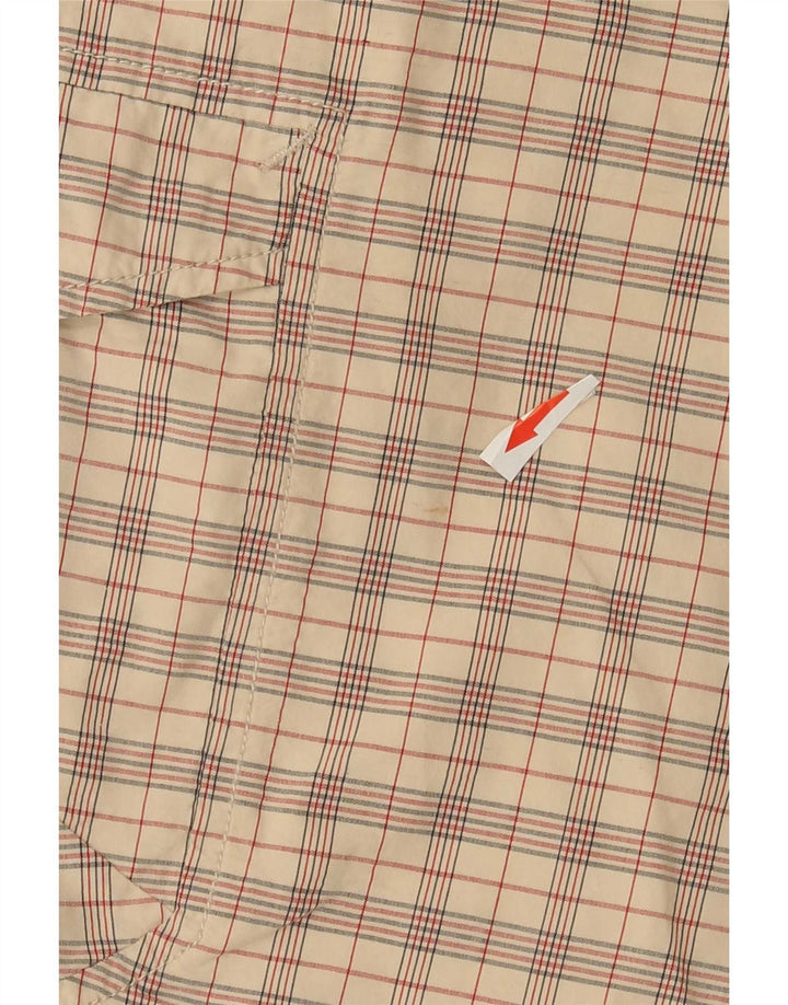 Pantalones cortos tipo cargo para hombre Invicta IT 52 XL W36 Algodón a cuadros beige