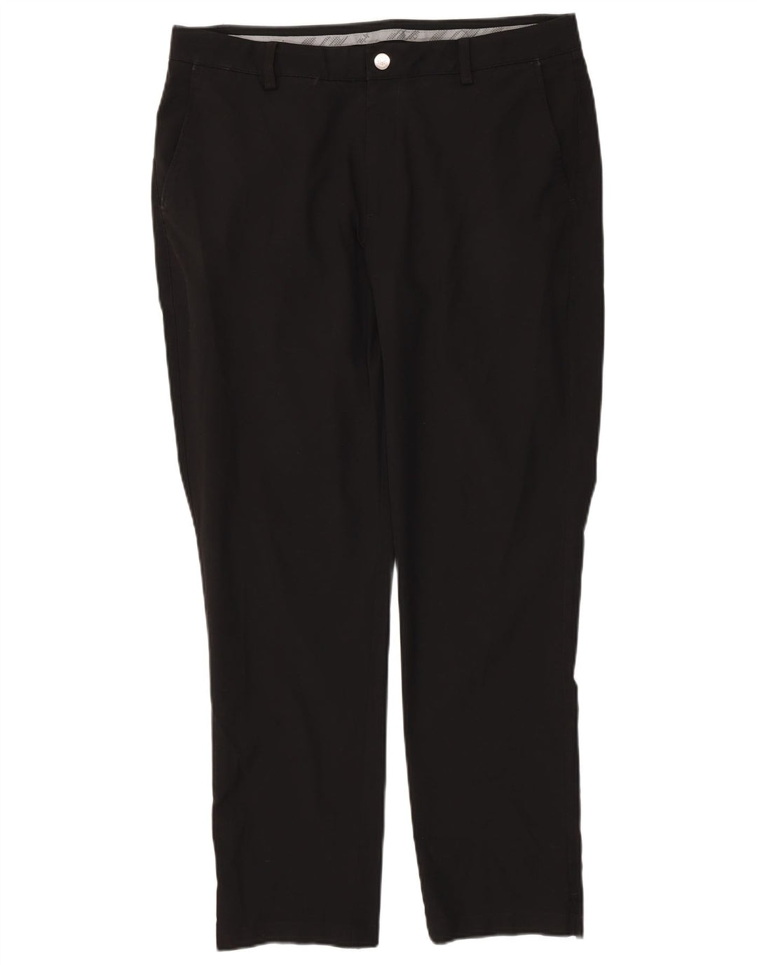 PUMA Pantalón chino ajustado para hombre W36 L32 Poliéster negro