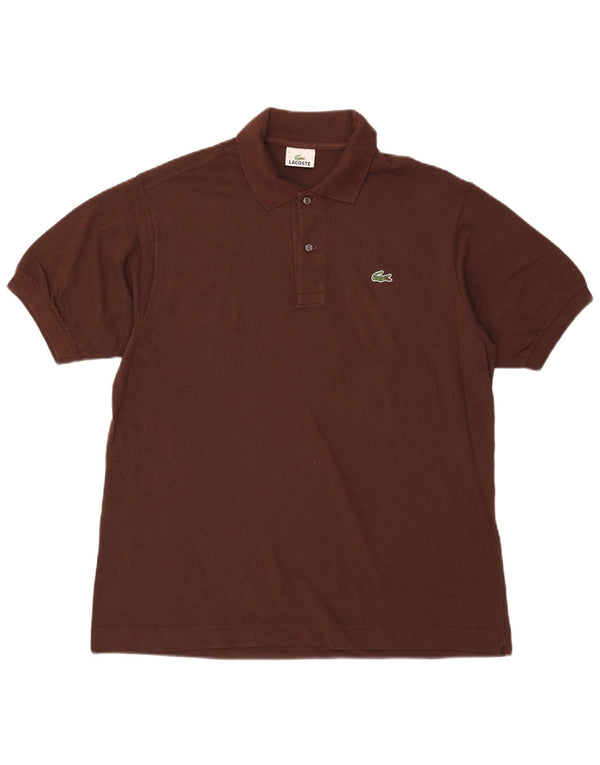 Polo Lacoste para hombre talla 5 grande algodón marrón