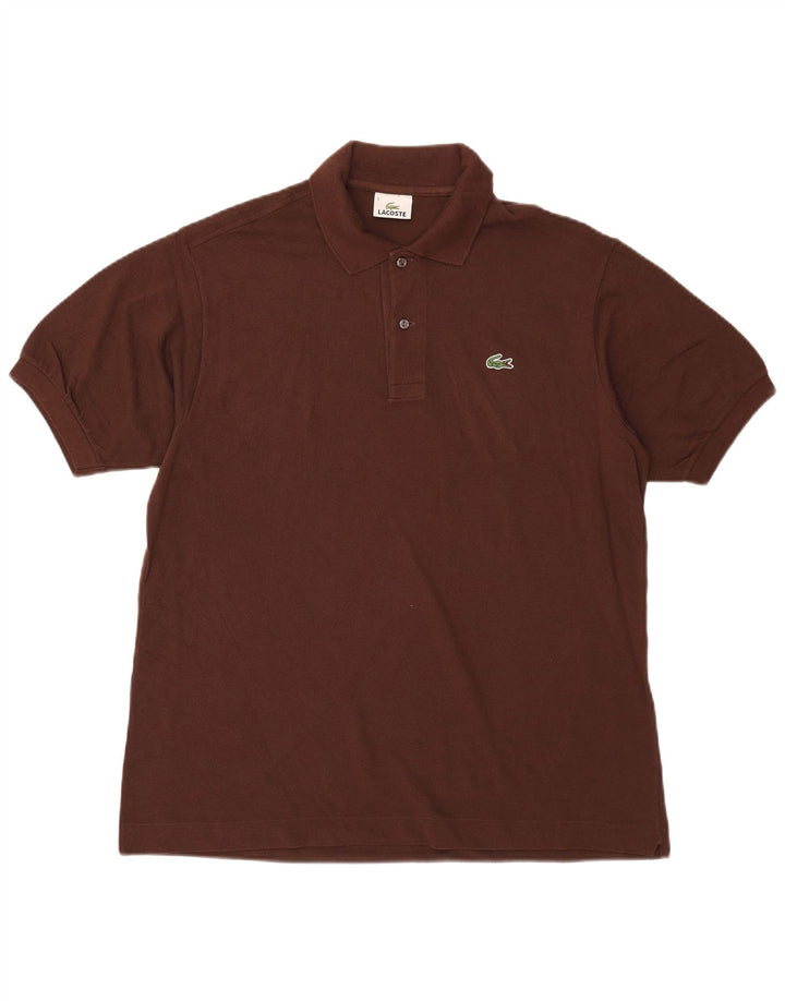 Polo Lacoste para hombre talla 5 grande algodón marrón