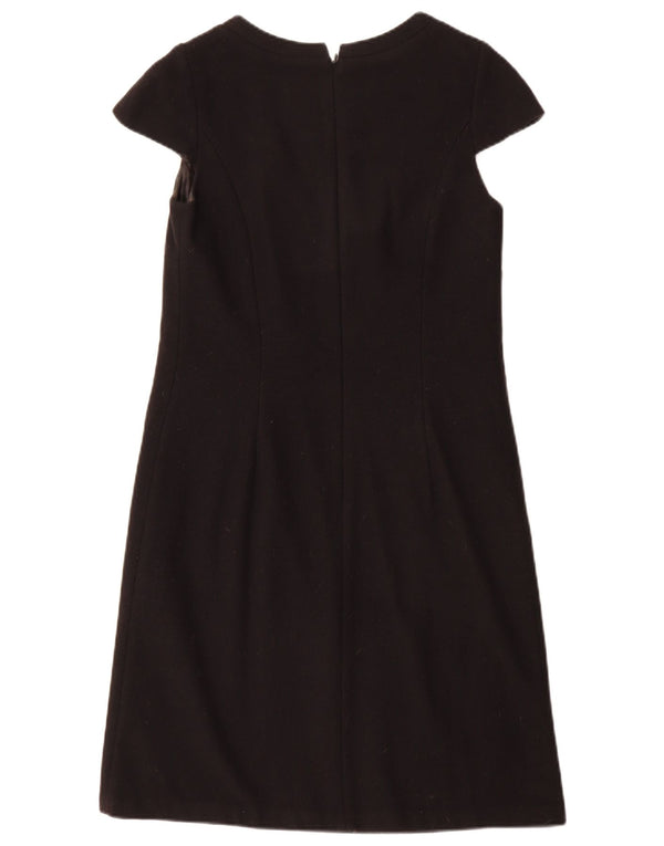 Benetton Vestido Vaina Mujer UK 42 Mediano Negro