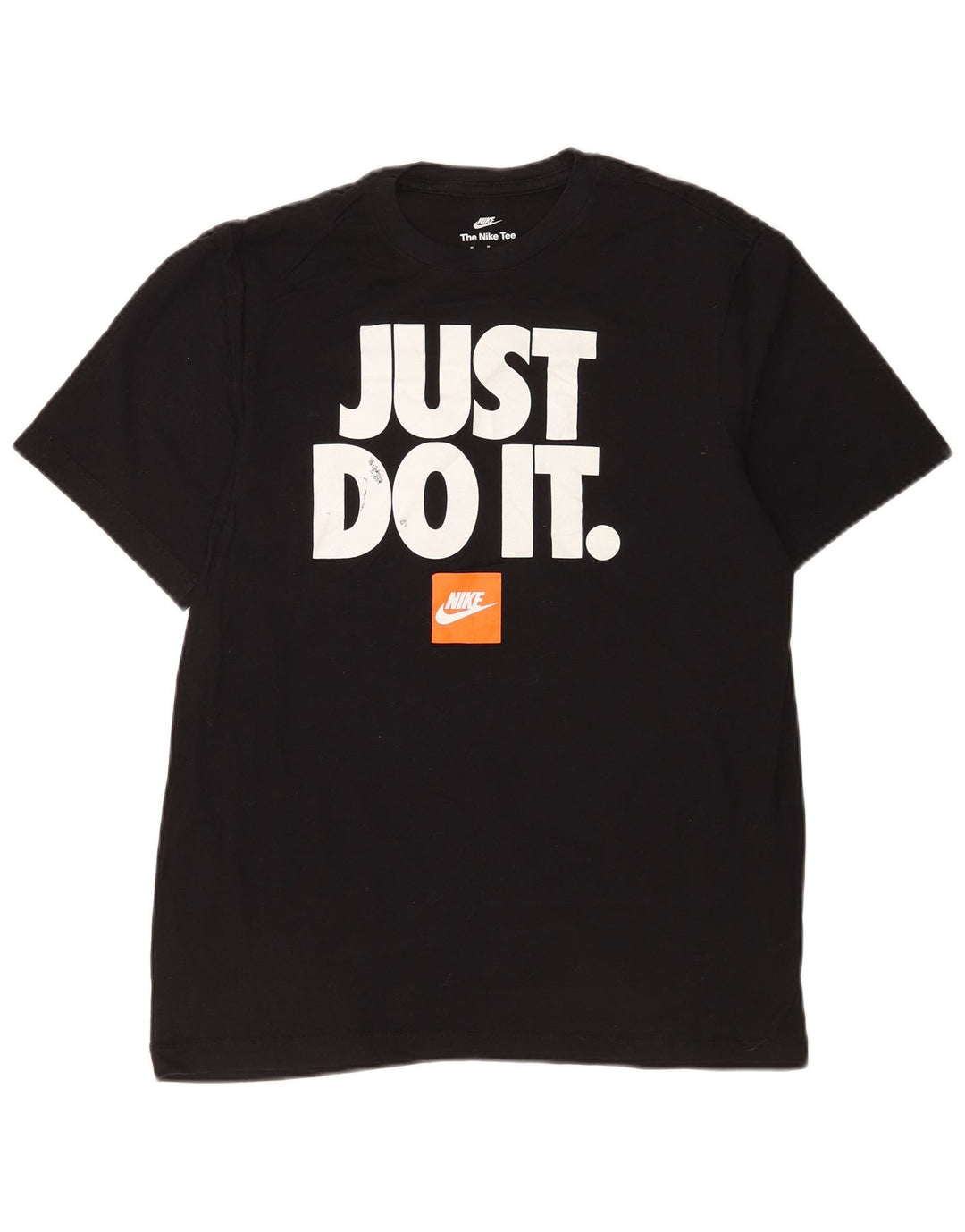 Nike Camiseta gráfica para hombre Top mediano de algodón negro
