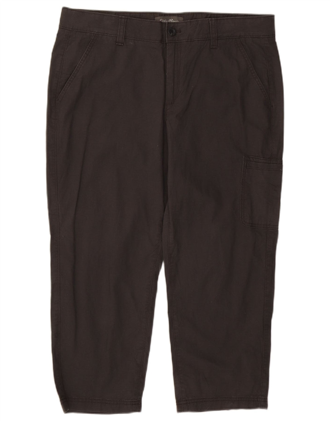 EDDIE BAUER Pantalones capri cargo rectos para mujer US 14 XL W36 L23 Gris