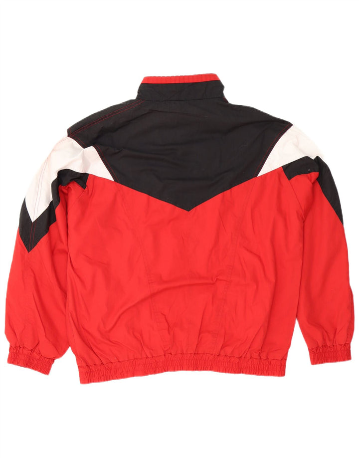 Puma Chaqueta de chándal para hombre con bloques de color rojo medio Poliéster