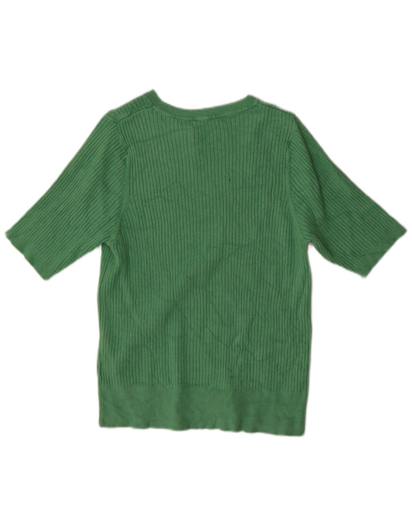 Marks & Spencer Jersey con Cuello Barco para Mujer UK 46 Grande Verde
