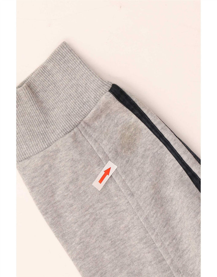 Adidas Mens Chándal Top Chaqueta Grande Gris Algodón