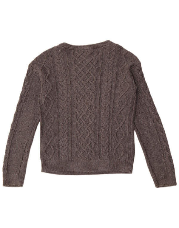Gap Jersey con Cuello Barco para Niñas 11-12 Años XL Algodón Gris