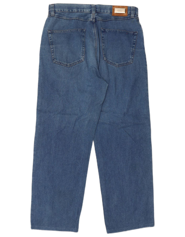 Vaqueros Hugo Boss Hombre Rectos W34 L28 Algodón Azul