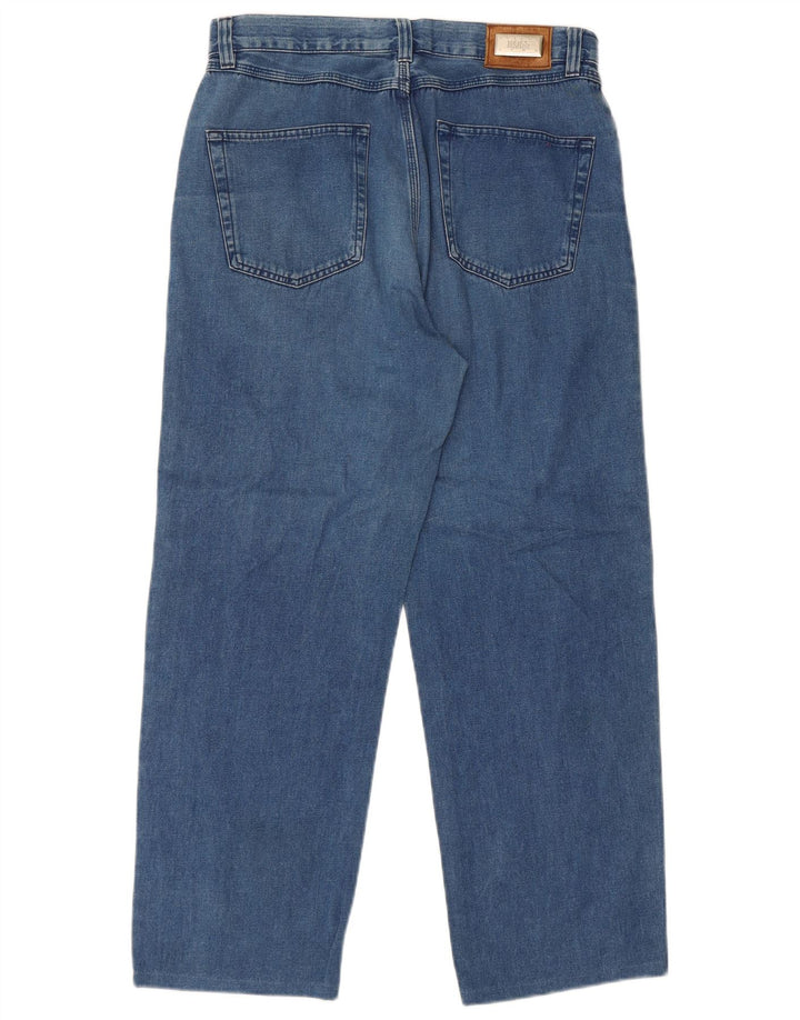 Vaqueros Hugo Boss Hombre Rectos W34 L28 Algodón Azul