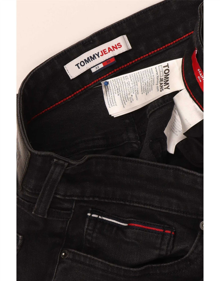 Tommy Hilfiger Vaqueros ajustados para hombre W32 L30 Algodón negro