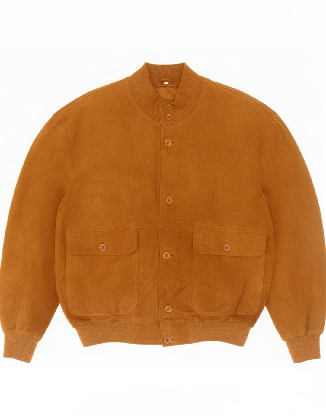 Chaqueta de ante vintage para hombre IT 54 2XL cuero marrón