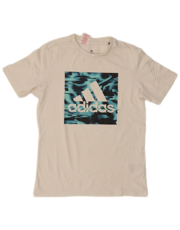 Adidas Camiseta gráfica para niño 11-12 años Blanco Algodón