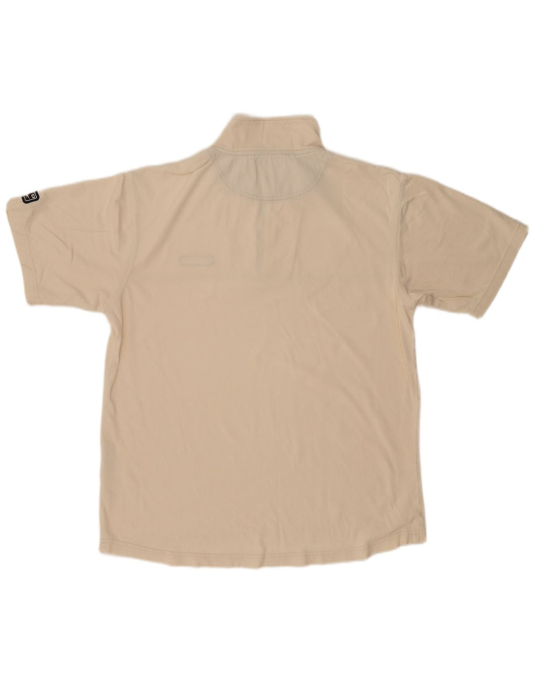 Reebok Hombre Zip Neck Camiseta Top XL Beige