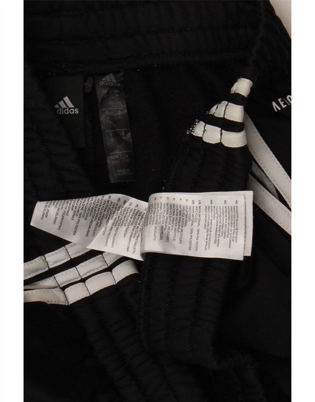 ADIDAS Hombre Aeroready Chándal Pantalón Mediano Negro Poliéster