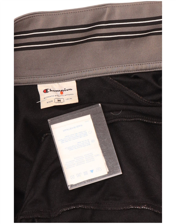 Champion Chaqueta de chándal para hombre Poliéster negro mediano