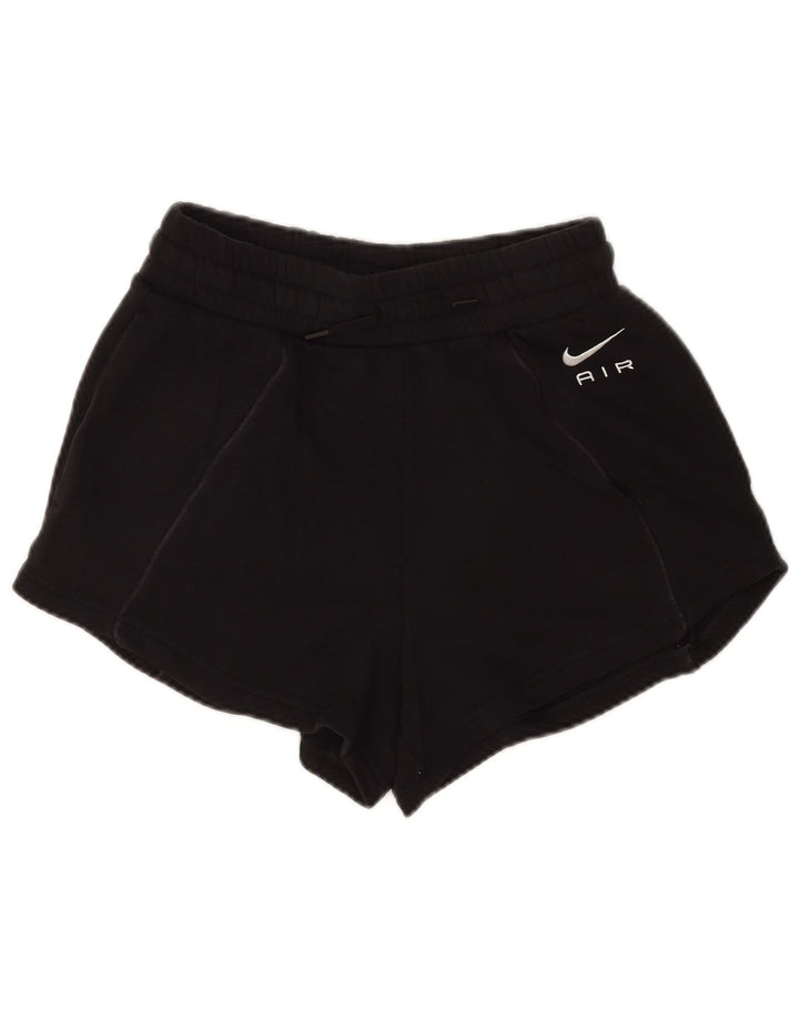 Nike - Pantalones cortos deportivos para mujer, talla 40, talla pequeña, algodón negro