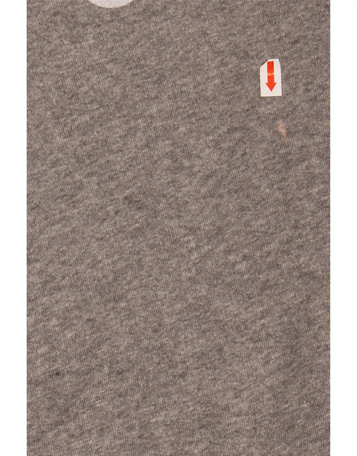 JACK WILLS Jersey con capucha gráfico para mujer Reino Unido 44 Algodón gris grande