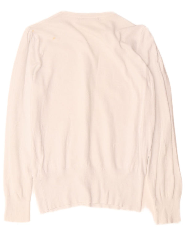 Marks & Spencer - Cárdigan para mujer, talla 40, viscosa blanca mediana