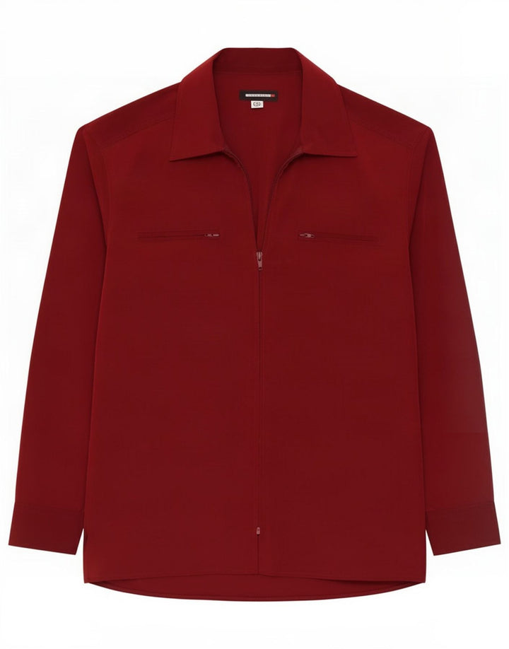 Camisa Specchio Hombre Burdeos Medio
