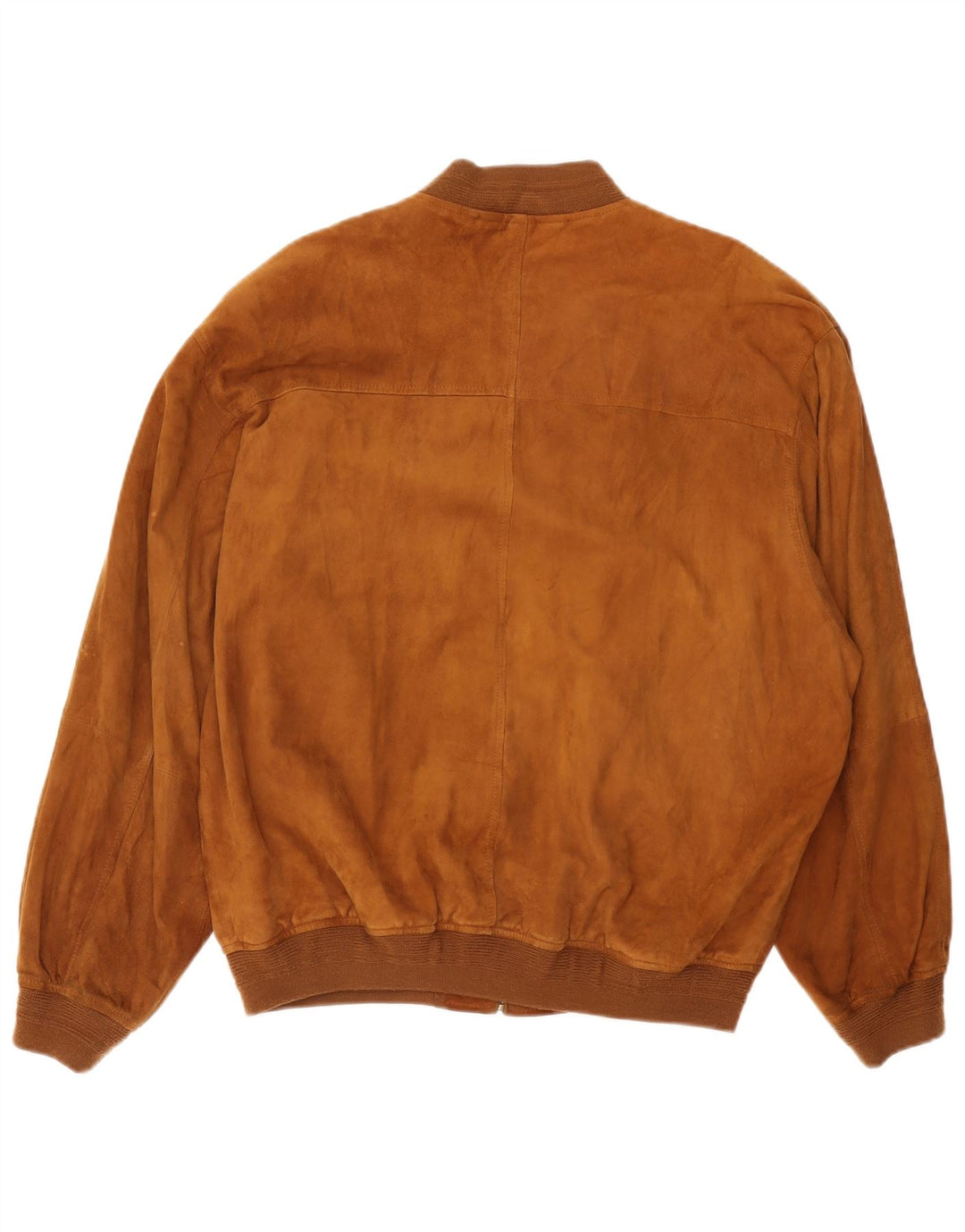 Gatsby Chaqueta Bomber de Ante para Hombre UK 38 Cuero Beige Medio