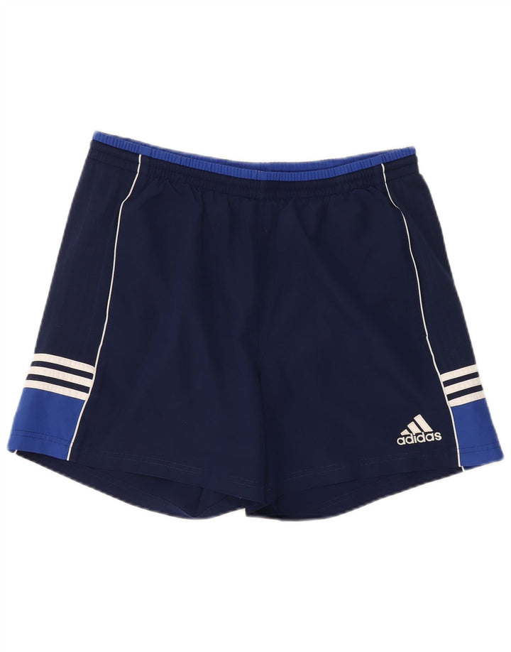 Adidas - Pantalones cortos deportivos para hombre, talla grande, color azul marino, poliéster
