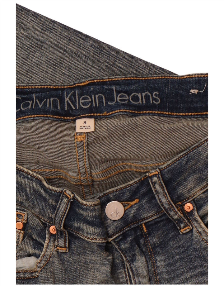 Calvin Klein Jeans Slim para Mujer US 8 Mediano W30 L27 Azul