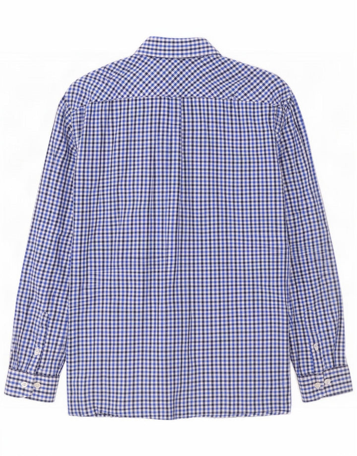 Ben Sherman Camisa para hombre Algodón a cuadros azul grande