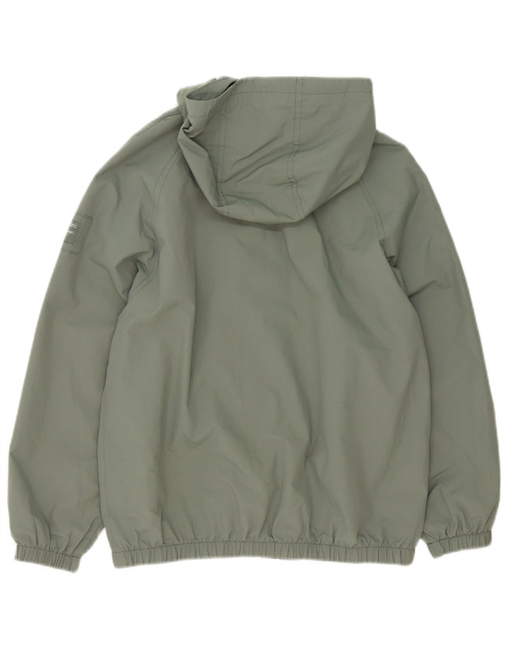 ZARA Chaqueta cortavientos con capucha para niño 11-12 años Verde