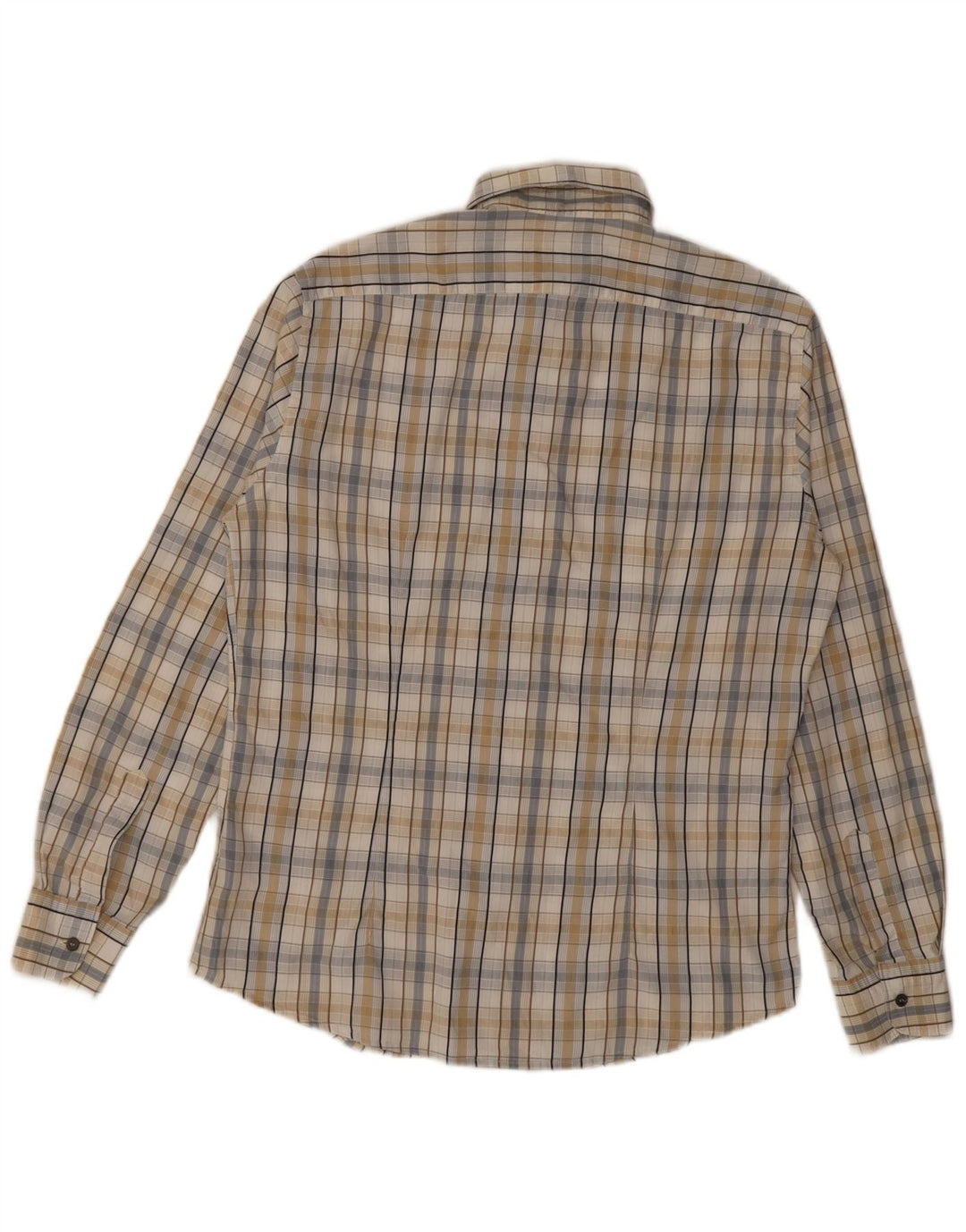 Camisa Hombre Trussardi Jeans Large Cuadros Beige