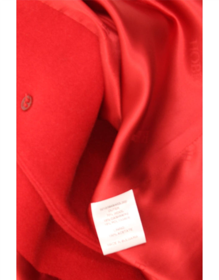 HOBBS Abrigo para mujer UK 12 Lana roja mediana
