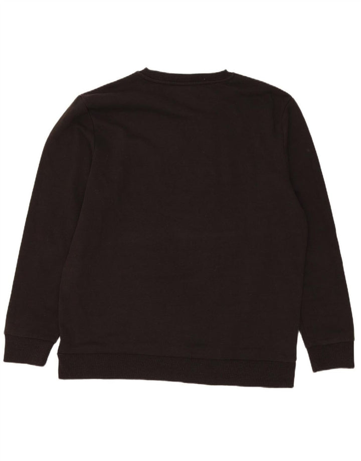 JACK & JONES Mens Graphic Sweatshirt Jumper 2XL Black Cotton