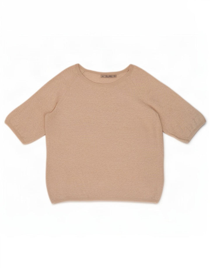 Zara Mujer Blusa Extragrande Top UK 10 Small Beige